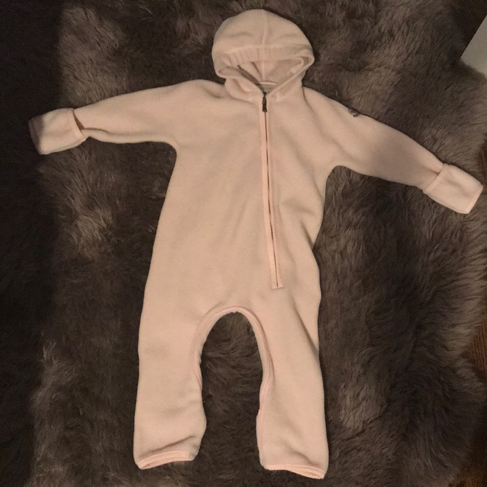 MONCLER Fleece Pink Bunting  18-24 months